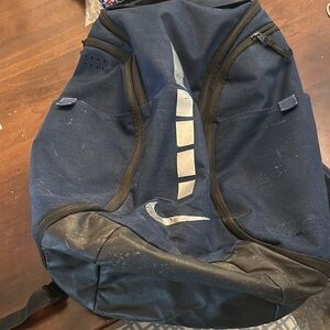 Nike Blue and Black Duffel Bag with Sporty Design